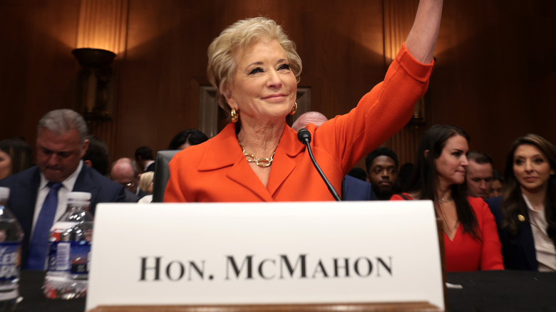 Linda McMahon at her confirmation hearing