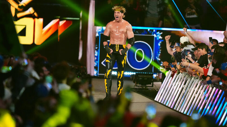 Logan Paul entering the 2025 men's Royal Rumble match