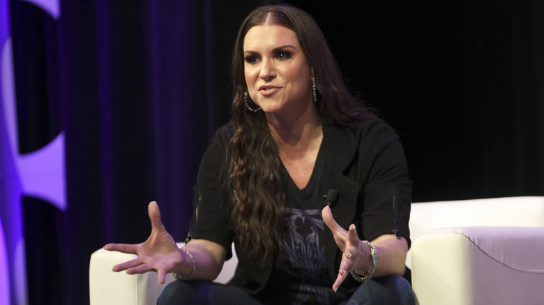 Stephanie McMahon talking