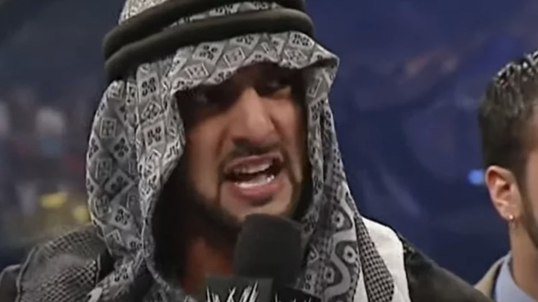 Muhammad Hassan addresses the crowd