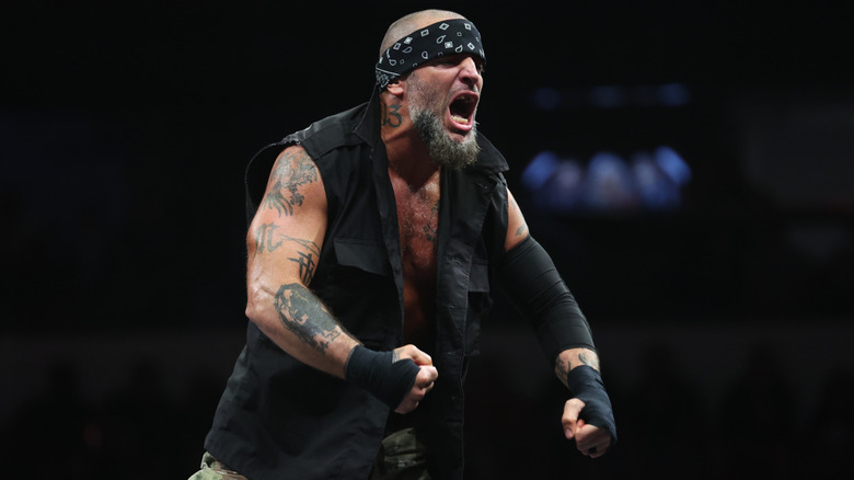 Mark Briscoe posing on AEW Collision