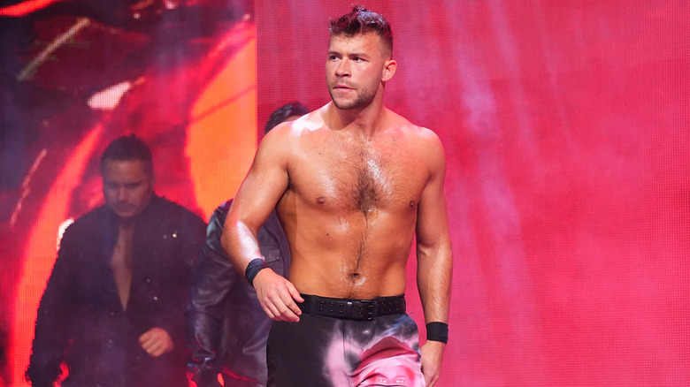 Daniel Garcia walking to the ring