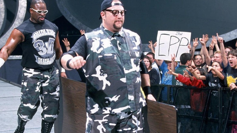 The Dudley Boyz Carry A Table To A WWE Match