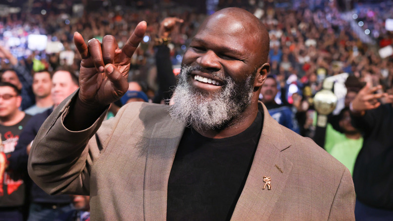 Mark Henry ringside during Saturday Night's Main Event