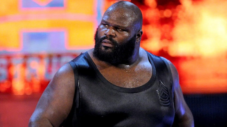 Mark Henry walks to the ring