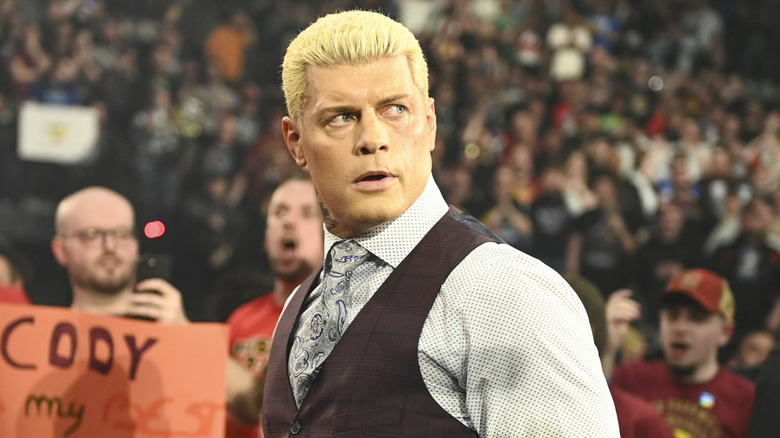 Cody Rhodes wearing a suit vest