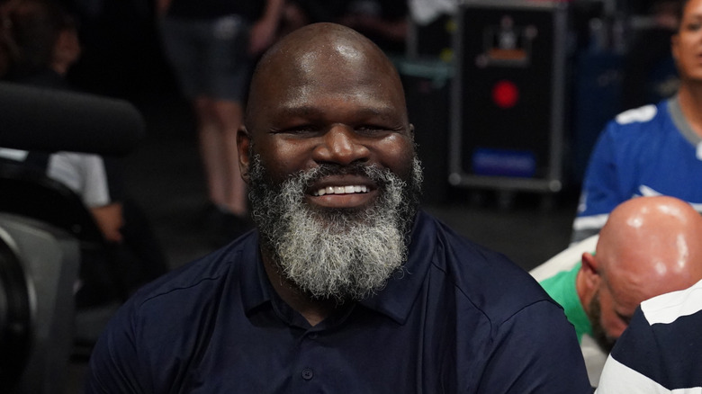 Mark Henry sitting down