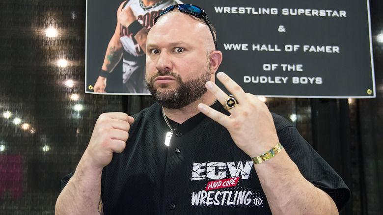 Bully Ray holds up three fingers