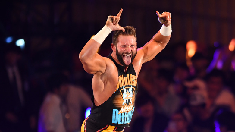 Zack Ryder sticks out tongue