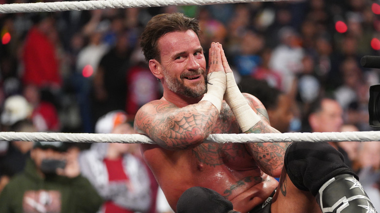 CM Punk getting ready to put someone to sleep