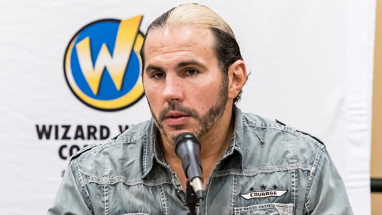 Matt Hardy speaks at Q&A