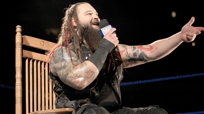 Bray Wyatt speaking in his chair