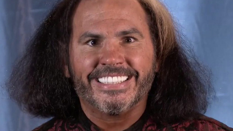 Matt Hardy portraying his "Broken" character