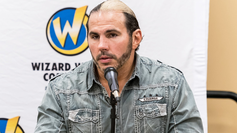 Professional wrestler Matt Hardy of WWE The Hardy Boyz attends the Wizard World Comic Con Philadelphia 2017 - Day 1 at the Pennsylvania Convention Center on June 1, 2017 in Philadelphia, Pennsylvania.