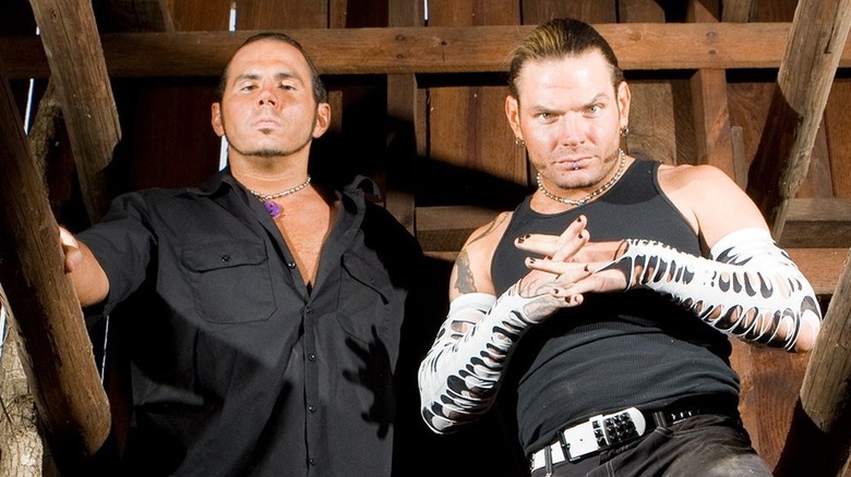 Matt and Jeff Hardy posing 