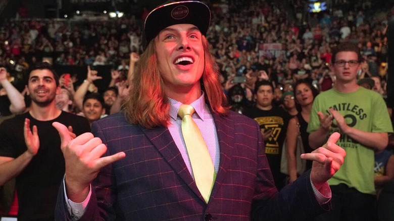 Matt Riddle, showing off them pearly whites