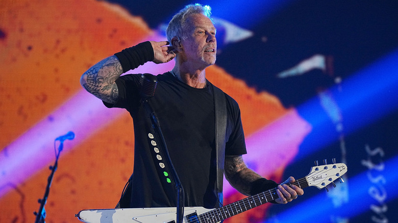 James Hetfield arm to head