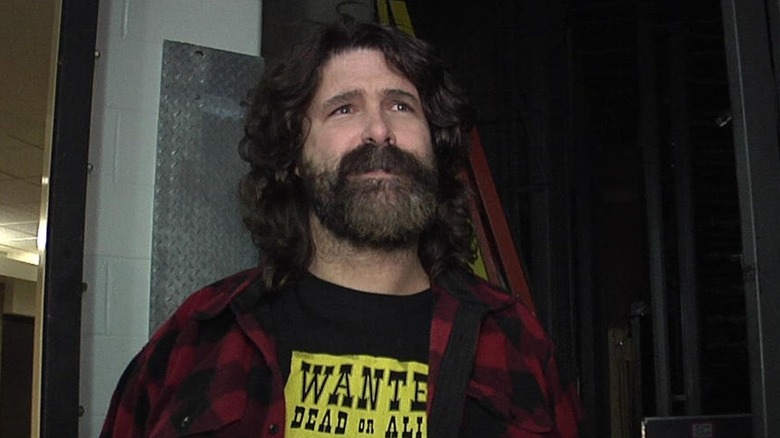 Mick Foley backstage