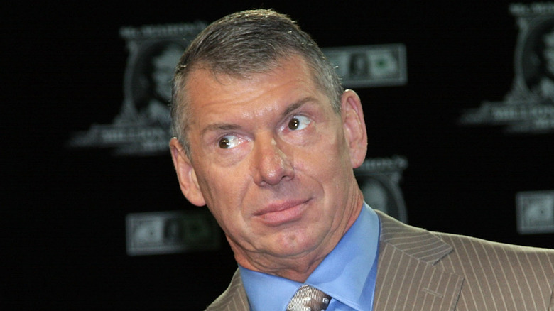 Vince McMahon looking bothered