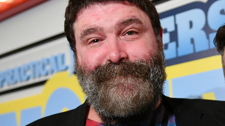Mick Foley with a bit of a grin