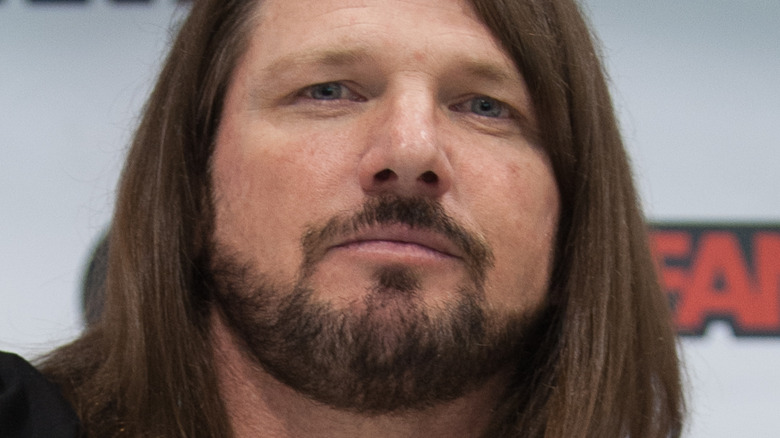 AJ Styles slightly smiling