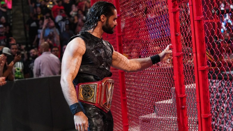 Seth Rollins at WWE Hell in a Cell 2019