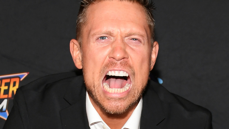 The Miz takes part in a media event for WWE SummerSlam