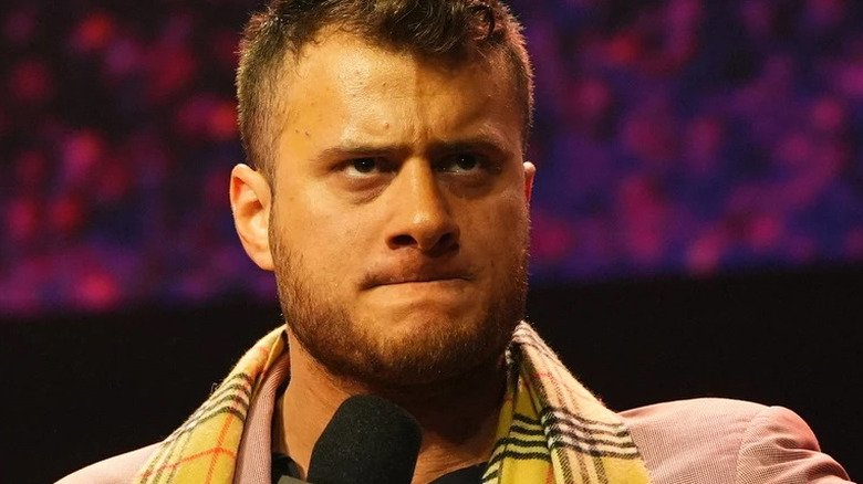 MJF cutting a promo