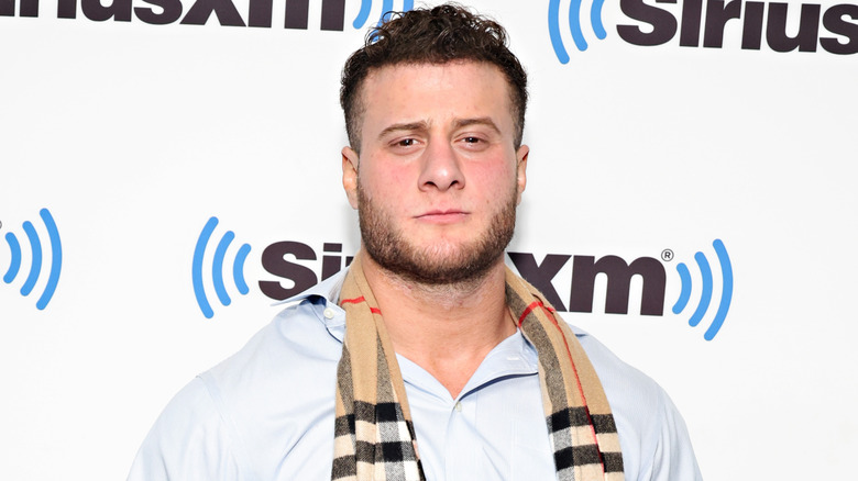 MJF poses with AEW Title belt