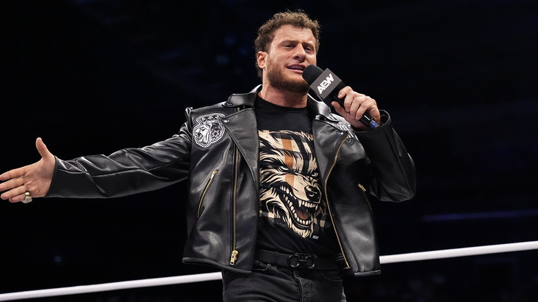 MJF in leather jacket