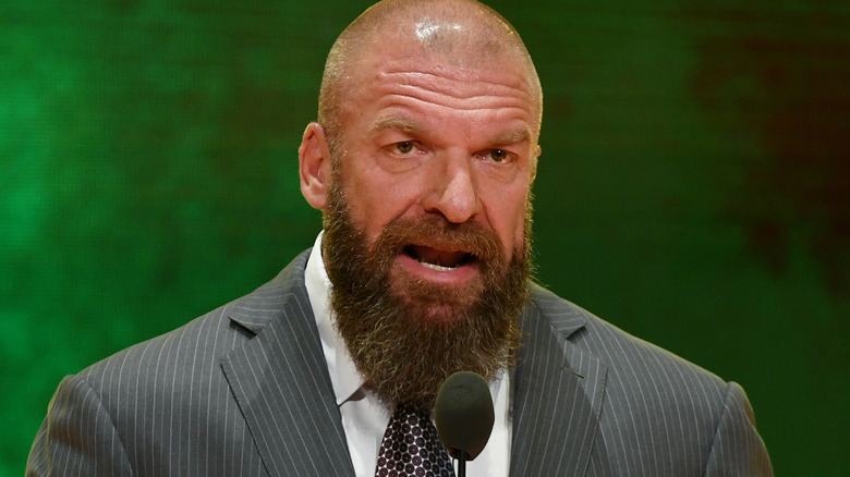 Triple H talking