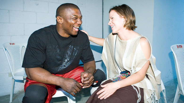 Molly Holly and Shelton Benjamin talking