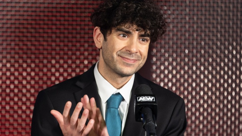 Tony Khan addresses AEW media scrum