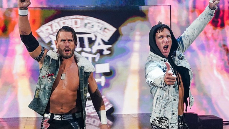 Alex Shelley and Chris Sabin head down the ramp for their first match in WWE on "WWE SmackDown."