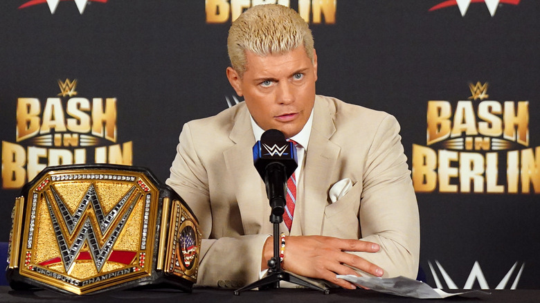 Cody Rhodes with WWE Championship