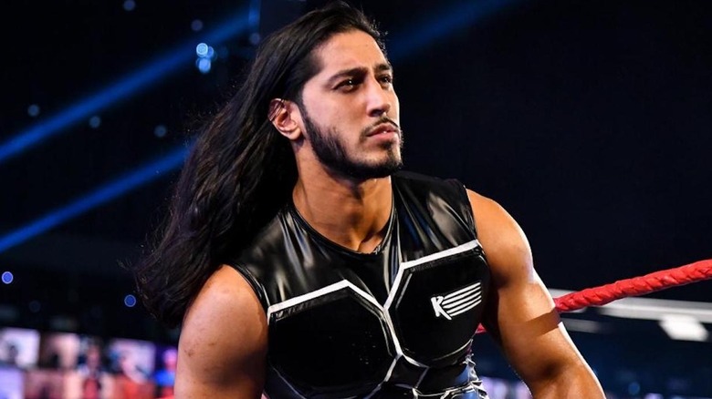 Mustafa Ali making his WWE entrance