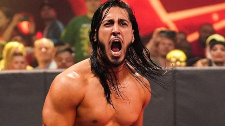 Mustafa Ali screaming