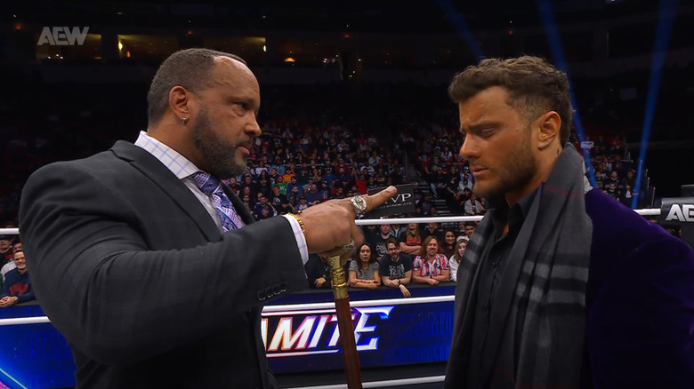 MVP extends his business card to MJF