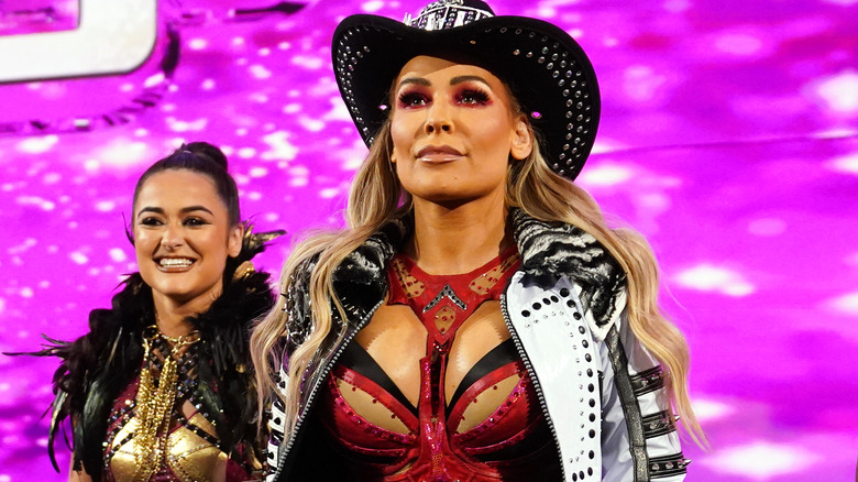 Natalya wearing a cowboy hat