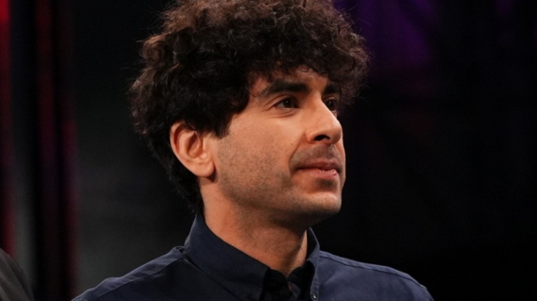 Tony Khan looks disappointed