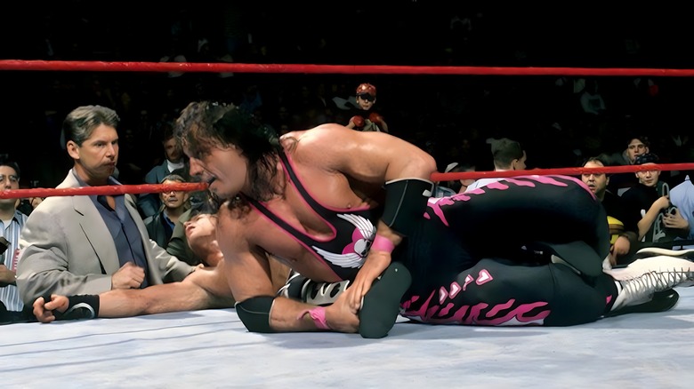 Bret Hart lying down