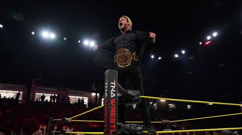 Nic Nemeth poses as TNA World Champion.