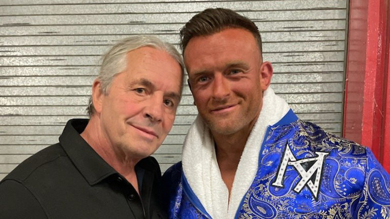 Bret Hart and Nick Aldis