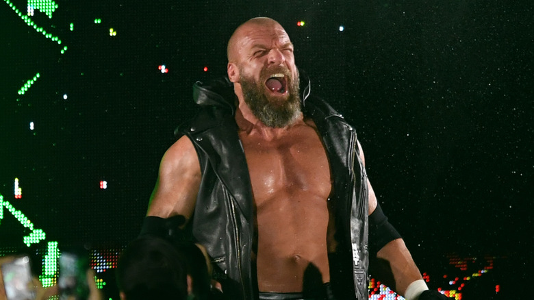 Triple H yells