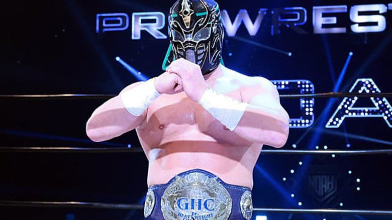 Ninja Mack with title belt