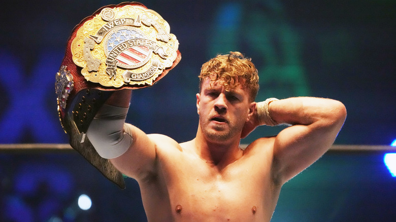 Will Ospreay holds the title high