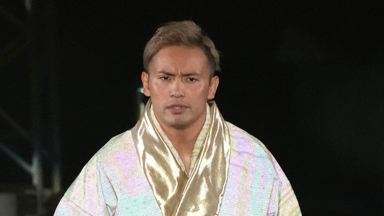 Okada enters arena