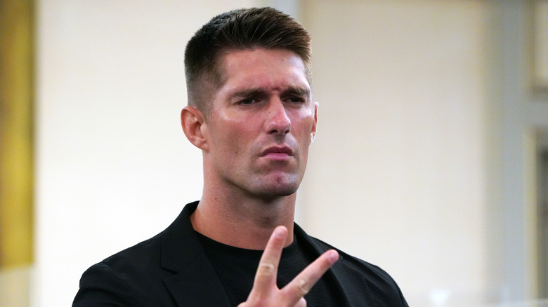 Zack Sabre Jr. scowls