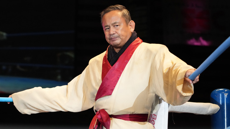 Osamu Nishimura in the ring