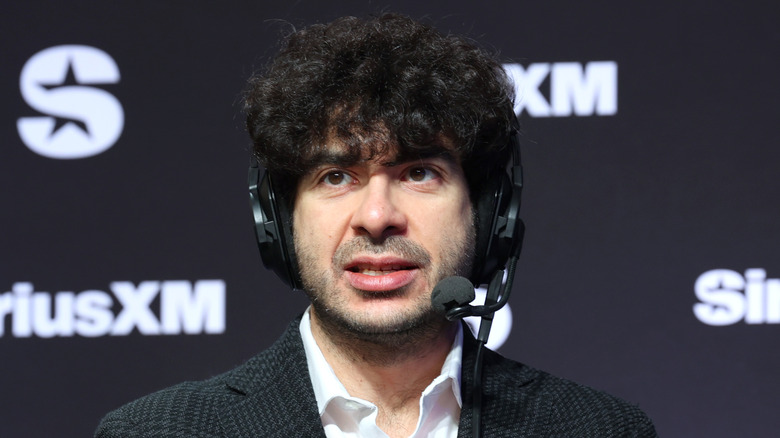 Tony Khan on the headset